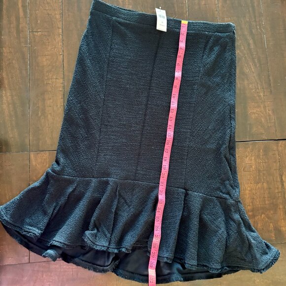 NWT Navy Ruffle Midi Skirt Sz 16 tall from Banana Republic - Picture 5 of 6